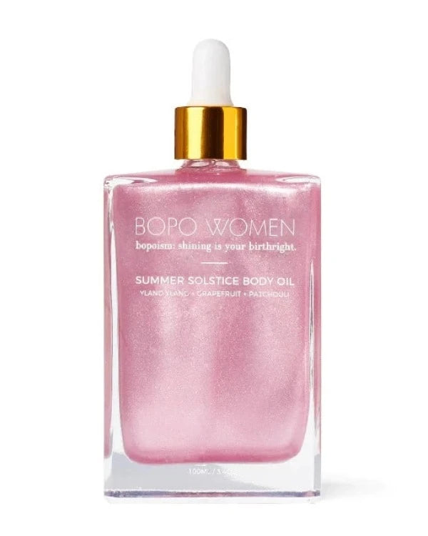 BOPO Women Summer Solstice Body Oil Pink Shimmer