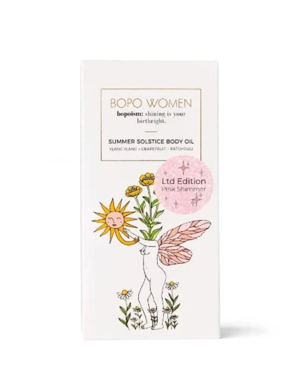 BOPO Women Summer Solstice Body Oil Pink Shimmer