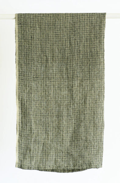 Bianca Lorenne 100% linen Tea Towel Natural/Stripe Check