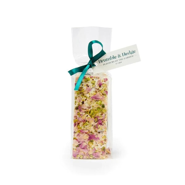 Bramble & Hedge Persian Barberries & Rosewater Belgian White Chocolate Nougat 150g