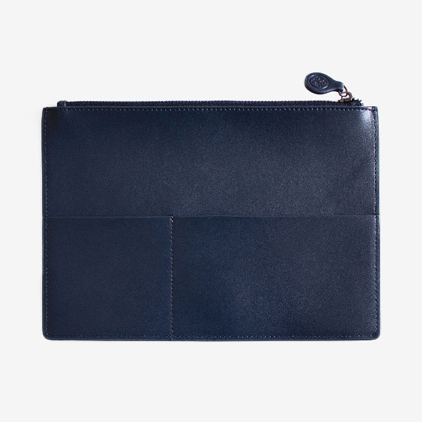 Corban &amp; Blair Leather Hold All Dark Navy