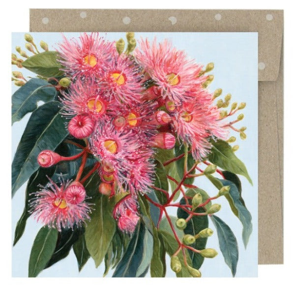 Earth Greeting Mini Card Summer Gumflowers