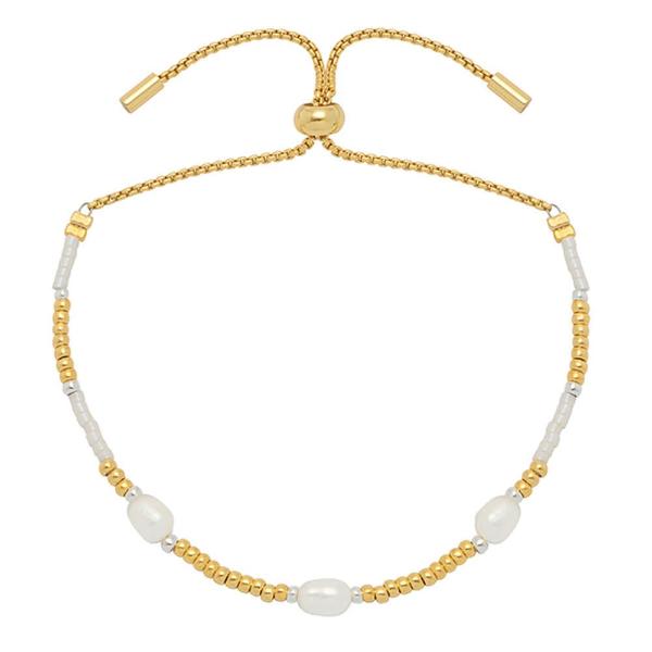 Estella Bartlett Amelia Bracelet Gold Plated Pearl Station