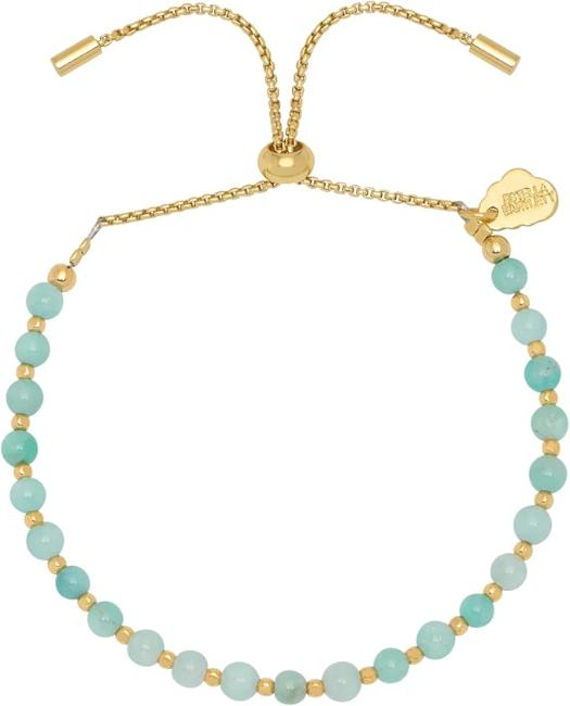 Estella Bartlett Amelia Bracelet Gold Plated Amazonite Gold Plated