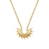 Estella Bartlett Half Sunburst Necklace Gold Plated