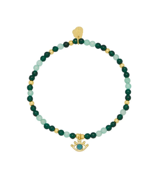 Estella Bartlett Beaded Evil Eye Bracelet