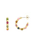 Estella Bartlett Coco & Tourmaline Hoop Earrings