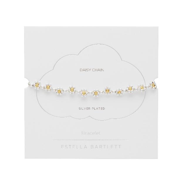 Estella Bartlett Daisy Chain Amelia Bracelet Silver Plated