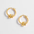 Estella Bartlett Multi Flower Hoop Earrings Gold Plated