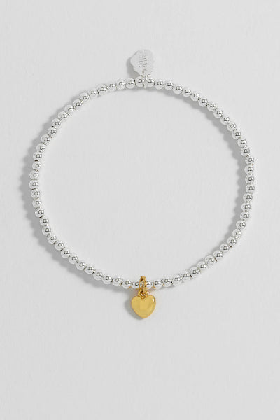 Estella Bartlett Puffed Heart Sienna Bracelet Gold