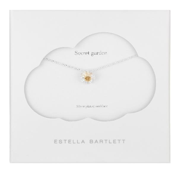 Estella Bartlett Wildflower Necklace Silver Plated