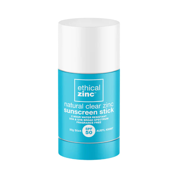 Ethical Zinc Natural Clear Zinc Sunscreen Stick SPF 50