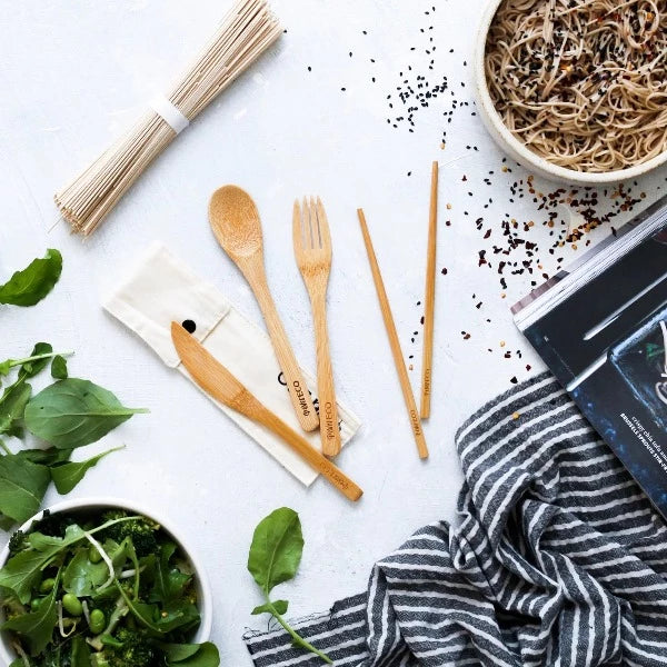 Ever Eco Bamboo Cutlery Set + Chopsticks