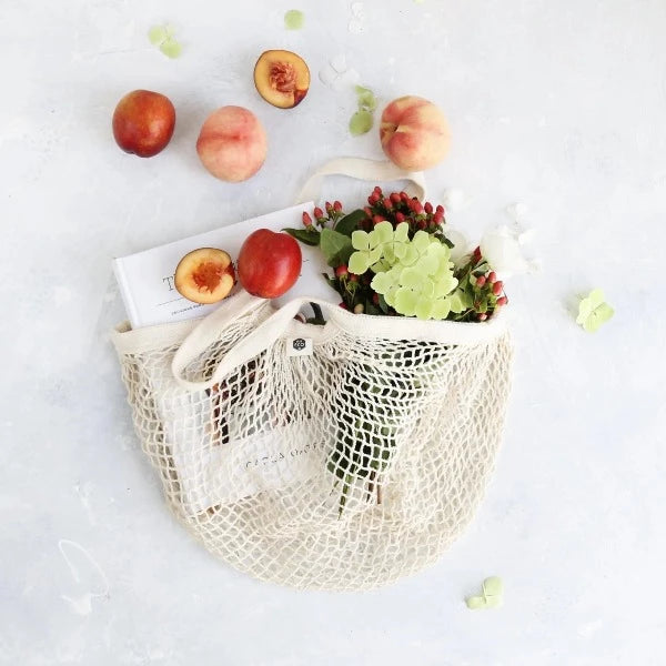 Ever Eco Cotton Reusable Net Tote Bag - Short Handle