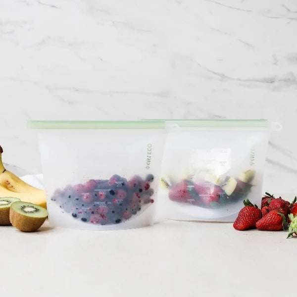 Ever Eco Reusable Silicone Food Pouches 1L x 2