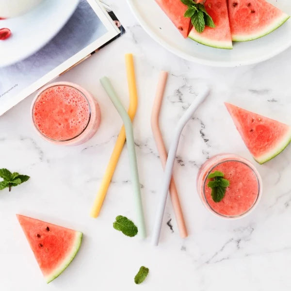 Ever Eco Silicone Straws 4 Pack (Bent)