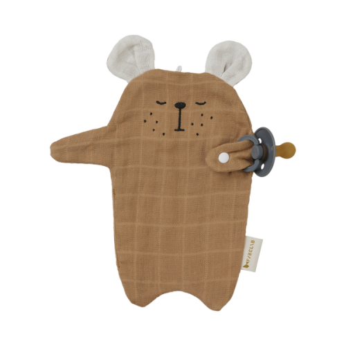 Fabelab Pacifier Cuddle Bear Caramel