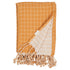 Fabelab 100% Wool Baby Blanket 70x100 Natural & Ochre Checks