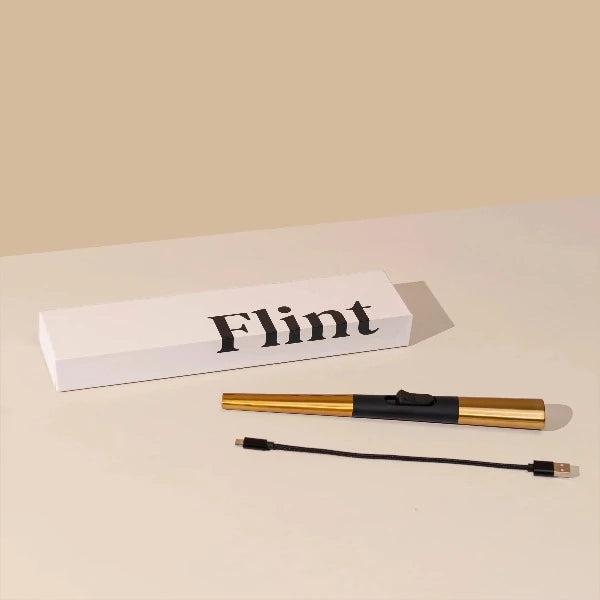 Flint Rechargeable Lighter Gold