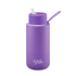 Frank Green 34oz Stainless Steel Ceramic Bottle with Straw Lid Cosmic Purple