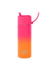 Frank Green 20oz Ceramic Reusable Bottle Flip Straw Lid Summer Sunset