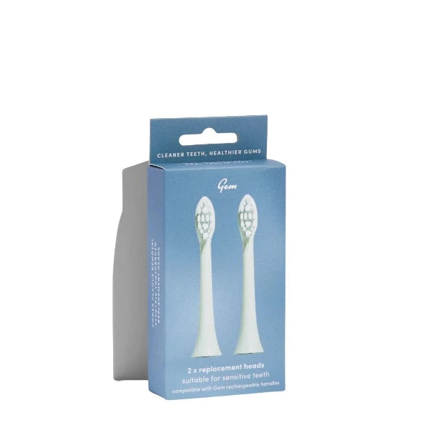 GEM Electric Toothbrush Replacement Heads x 2