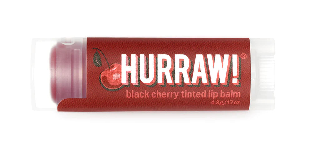 Hurraw! Black Cherry Tinted Lip Balm 