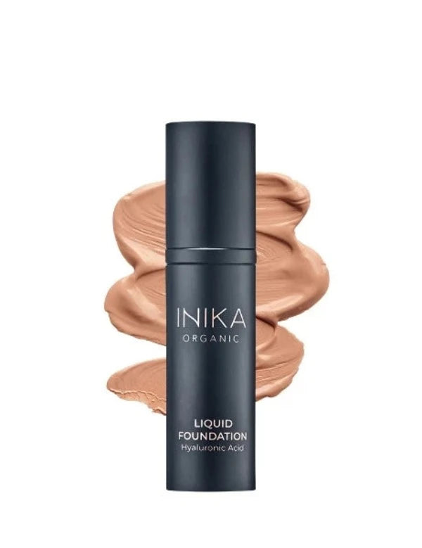 Inika Certified Organic Liquid Foundation with Hyaluronic Acid Tan 30ml