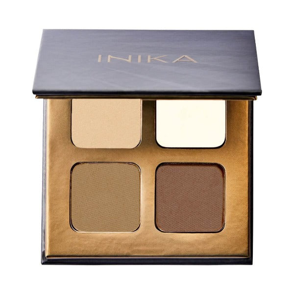 Inika Organic Brow Palaette Brown Trio + Wax