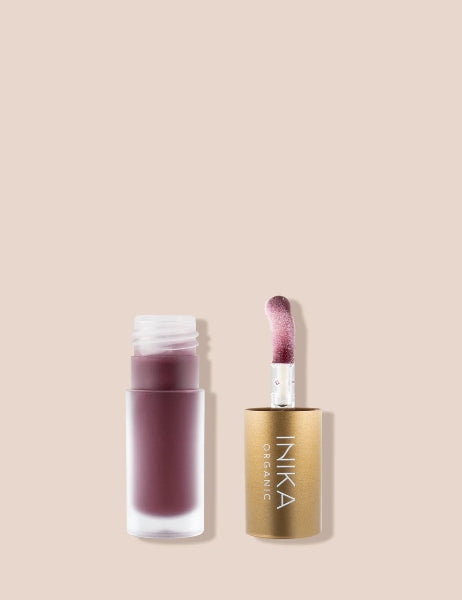 Inika Organic Tinted Lip Oil - Collagen + Squalane Mulberry