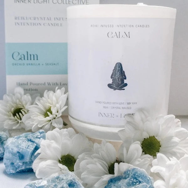 Inner Light Collective Calm Reiki Infused Intention Candle