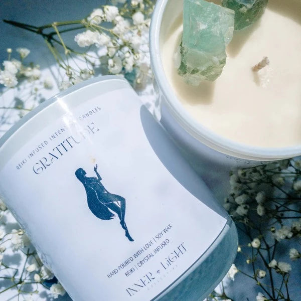 Inner Light Collective Gratitude Reiki Infused Intention Candle