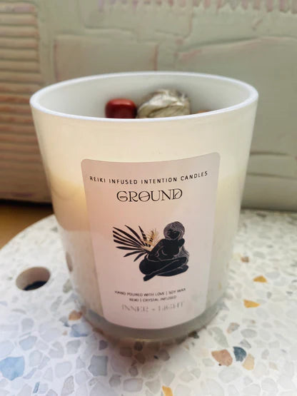 Inner Light Collective Ground Reiki Infused Intention Candle