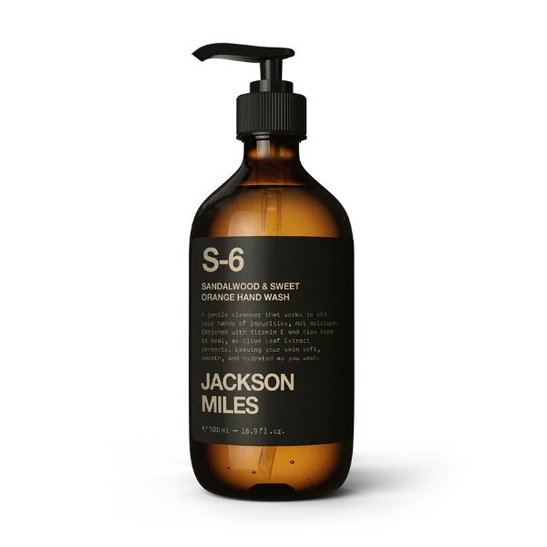 Jackson Miles S-6 Sandalwood & Sweet Orange Hand Wash  500ml