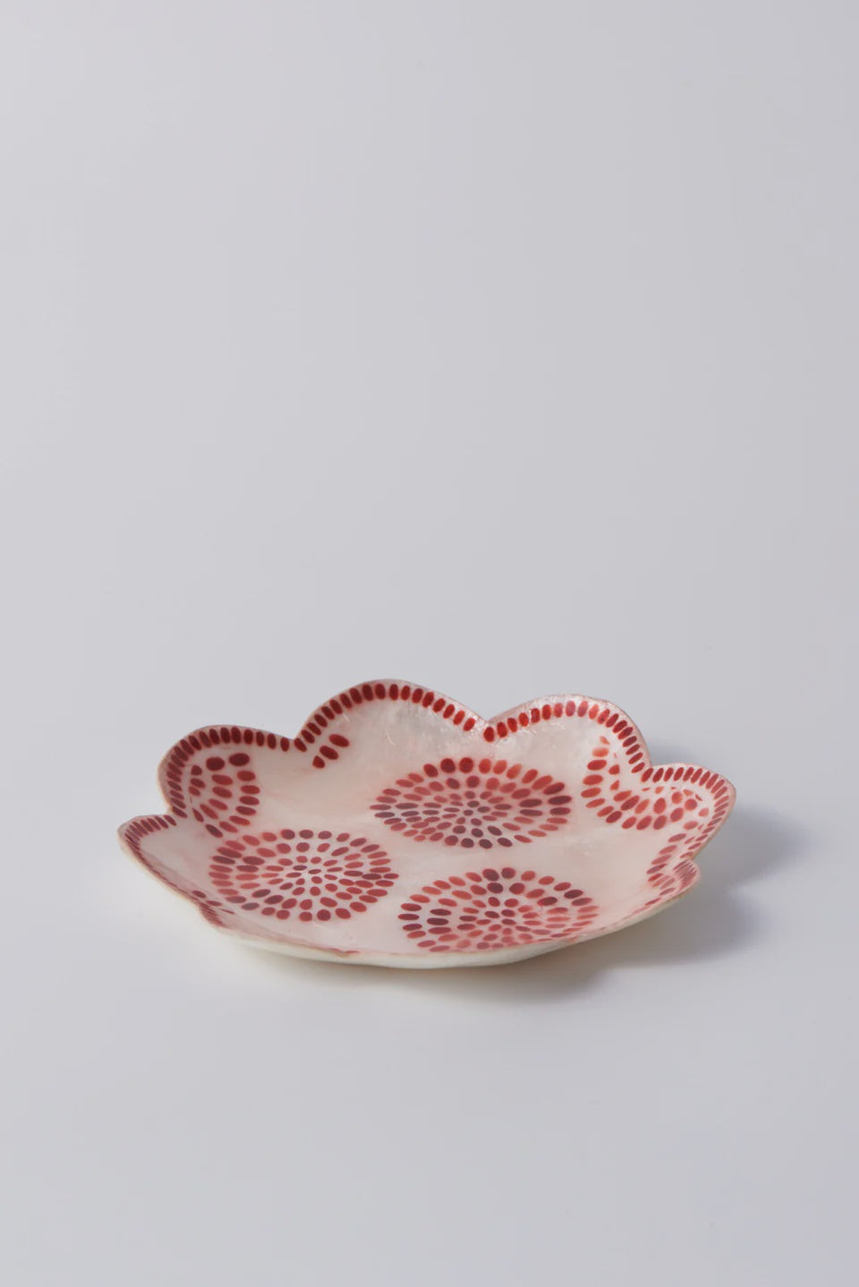 Jones &amp; Co Atlantic Circle Dish Red