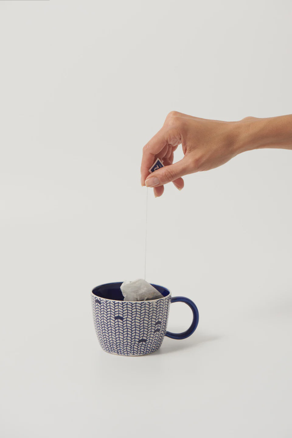 Jones &amp; Co Blue Weave Mug