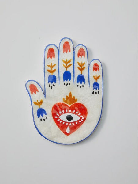Jones & Co Tulum Hand Heart Red