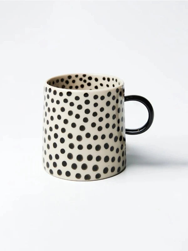 Jones &amp; Co Chino Espresso Cup Black Sprinkle