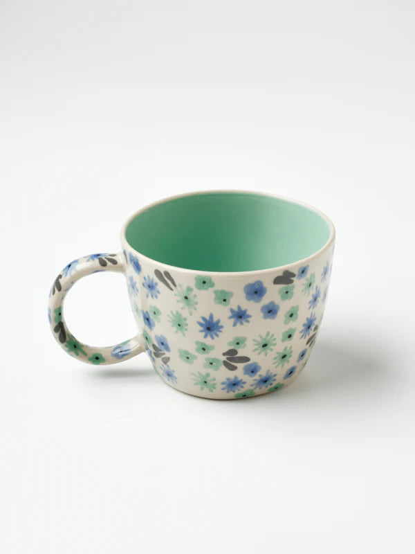 Jones &amp; Co Ditsy Mint Mug