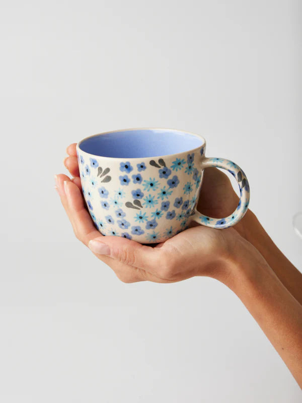 Jones &amp; Co Ditsy Periwinkle Mug