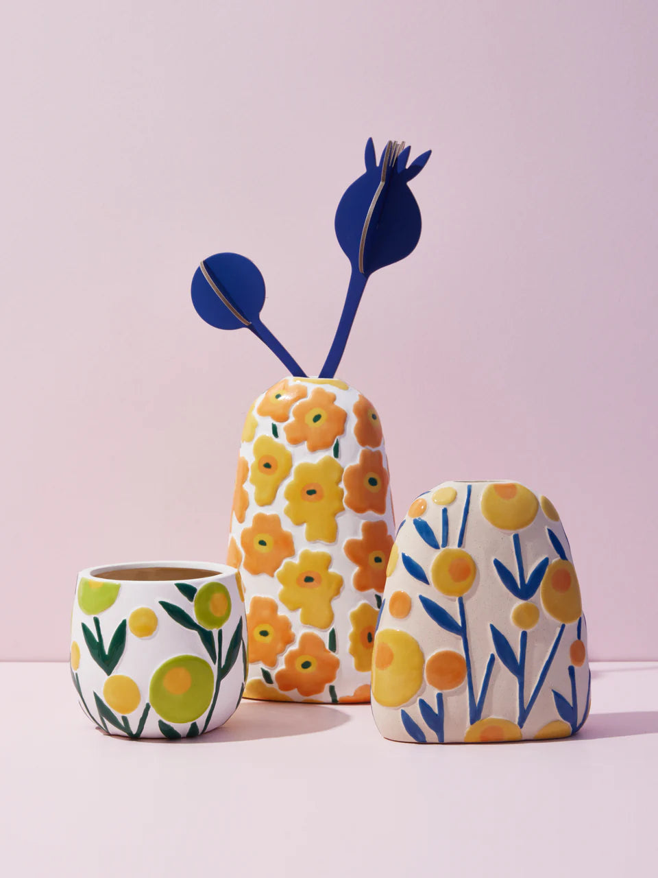 Jones & Co Flower Pop Vase Short