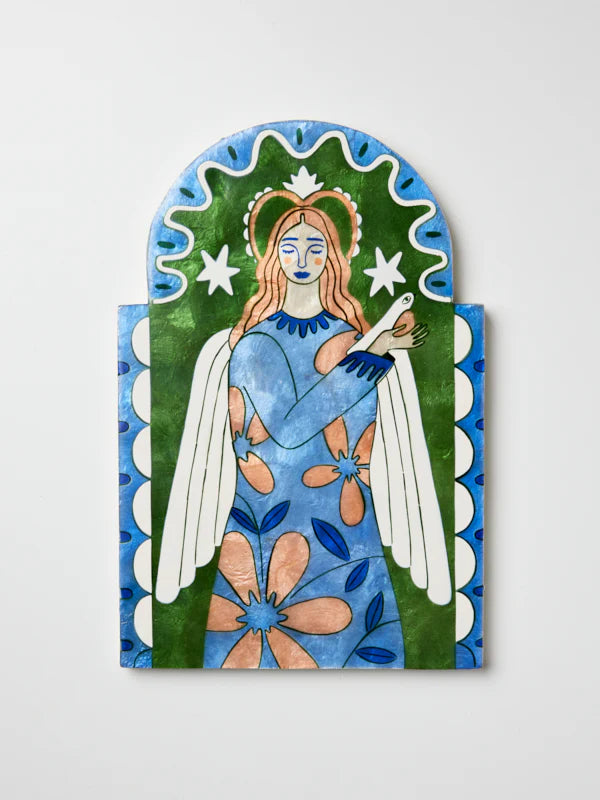 Jones & Co Gardienne Angel Green Wall Art