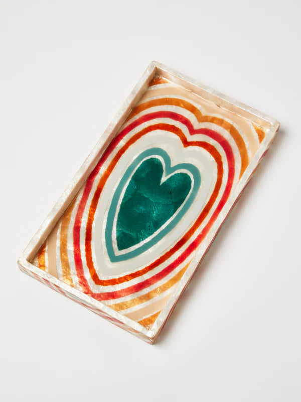 Jones & Co Golden Heart Tray