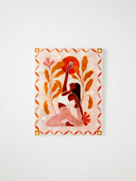 Jones &amp; Co Sun Mudra Pink Wall Art