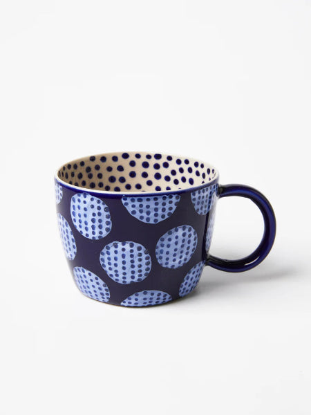 Jones &amp; Co Chino Mug Blue Boulders