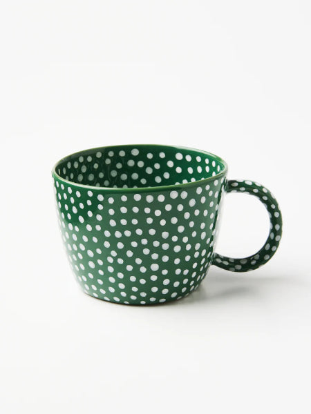 Jones &amp; Co Chino Mug Green Sprinkle