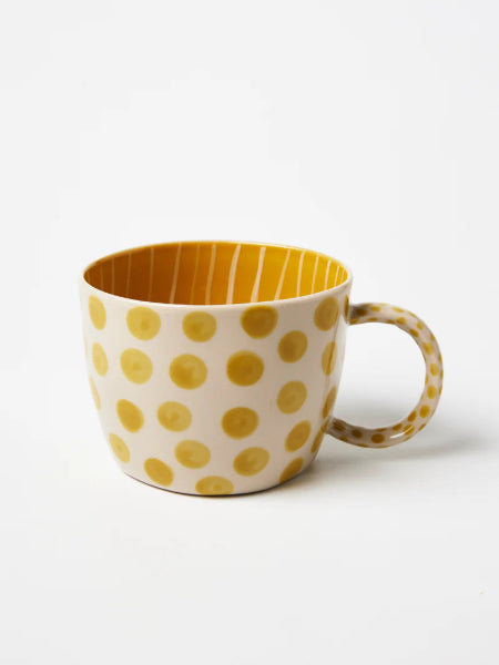 Jones &amp; Co Chino Mug mustard Dot