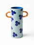 Jones & Co Griffe Navy Sky Floral Bud Vase