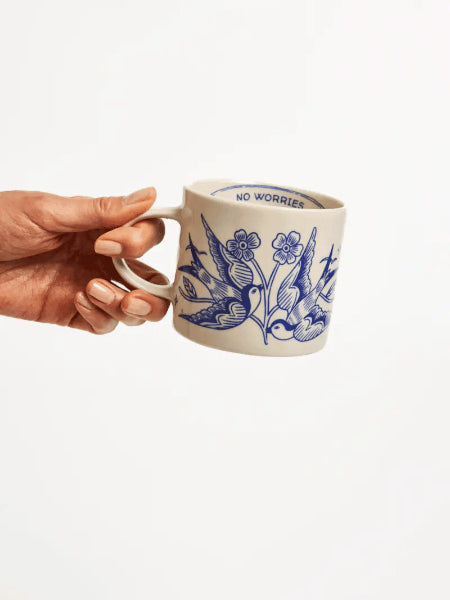 Jones &amp; Co Inked Mug No Worries