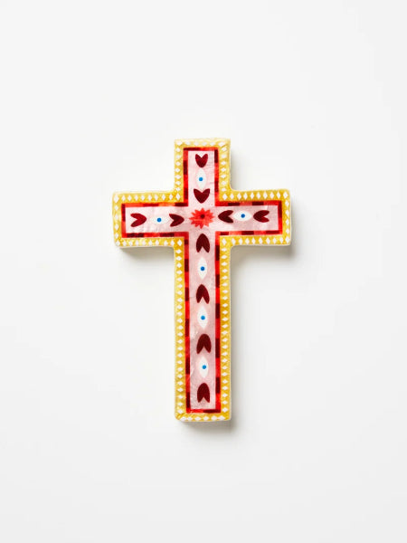 Jones &amp; Co Small Cross Fable Pink